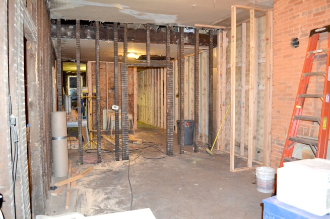 first floor framing before